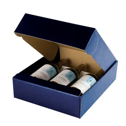 Three Wine Bottle Carriers with Insert